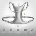 Intimia Breast Pillow for Chest Wrinkles and Side Sleeping - Chest Pillow for Wrinkle Prevention and Breast Support (Silver)