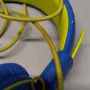 Kids Headphones-Noot Products K33 Foldable Stereo Tangle-Free 5ft Long cord 3.5mm Jack Plug in Wired On-Ear Headset for Children/Teens/Boys/Girls/ipad/School/Kindle/Travel/Plane/Tablet (Electric Blue)