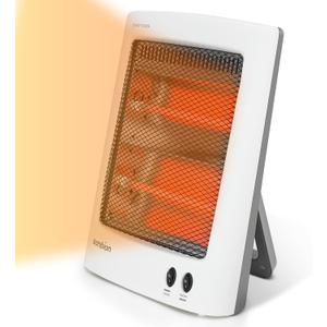 Radiant Space Heater, Portable Electric Heater, Infrared Heaters for Indoor Use, Halogen Heater for Garage Office, Foldable Holder, Overheat and Tip-over Protection, ETL Listed