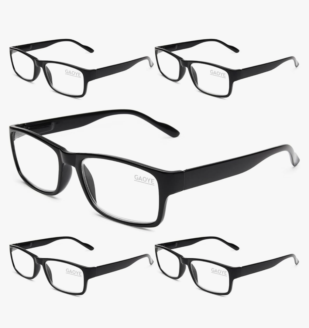 Gaoye Reading Glasses Men/Women, Eyeglasses, Blue Light Readers for Men/Women, Computer Eye Glasses, Cheaters, +2.0
