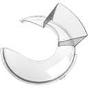 Replacement Parts Pouring Shield,Compatible with Kitchenaid 6 Quart tilt head stand mixer stainless steel bowls