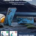 FNTCASE for Samsung Galaxy S26+ Plus Case: with Kickstand | 2 Front Frames | Built-in Screen Protector Military Grade Drop Proof Protection Rugged Protective Phone Case for S26 Plus 6.7 Inch Blue