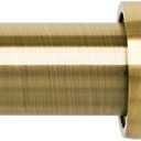 Antique Brass Curtain Rods for Windows 30 to 122 Inch,3/4 Inch Curtain Rod Set For Indoor and Outdoor,Easy to Install