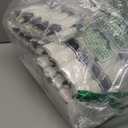 Hioasis 350pcs Clear and Black Plates - Black Party Plates for 50 Guest, Include 100 Heavy-duty Plates(20% Thicker Than Standard), 50 Pre Rolled Gold Plastic Silverware Set, 50 Cups