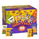 Keebler Sweet & Salty Variety Pack, 30-Count Box, Includes Keebler Chips Deluxe, Fudge Stripes, Utz mini Pretzels and Cheese Balls, 31 oz