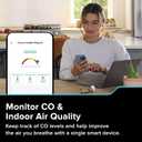 Kidde Smart Carbon Monoxide Detector & Indoor Air Quality Monitor, Plug-in with AA Battery Backup, Real-Time Notifications, 2.4 GHz Wi-Fi Enabled, Rotating Plug, 85 dB Alarm, 5th Edition, COPDLQW