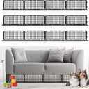 HONKID Under Couch Blocker 12 Pack, Under Bed Blocker Prevents Toys & Pets Under Furniture, Ideal for Living Room, Bedroom, Playroom (6.7" H x 14.5" L)