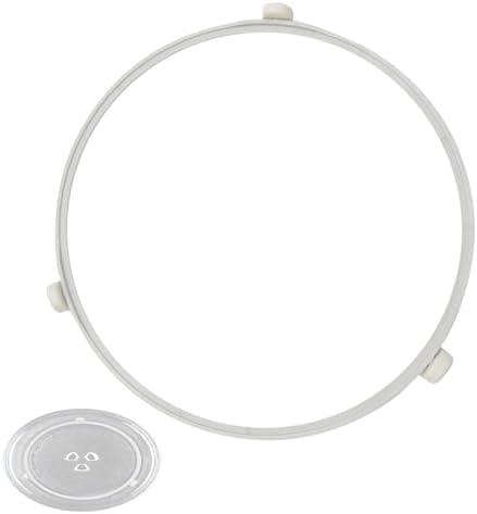 9.53in WB06X10705 Microwave Turntable Ring Replacement for GE Microwaves,Rotating Ring Roller,Microwave Oven Tray Support,Glass Plate Tray Support Holder