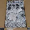 KEYWING 28 Pack 2oz Glass Shot Bottles with lids - Small Clear Jars for Ginger, Wellness Shots, Juice, Whiskey - Travel mini Reusable Wide Mouth bottles- Leakproof, Dishwasher Safe