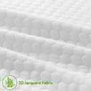Twin XL Mattress Topper Cover 3-4 Inch, Removable Viscose Made From Bamboo Zippered Cover for Latex Topper, Extra Long Protector With Straps