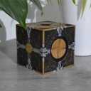 Halloween Puzzle Box, Hand-Painted, 3D Printed Static Decor Prop with Display Base
