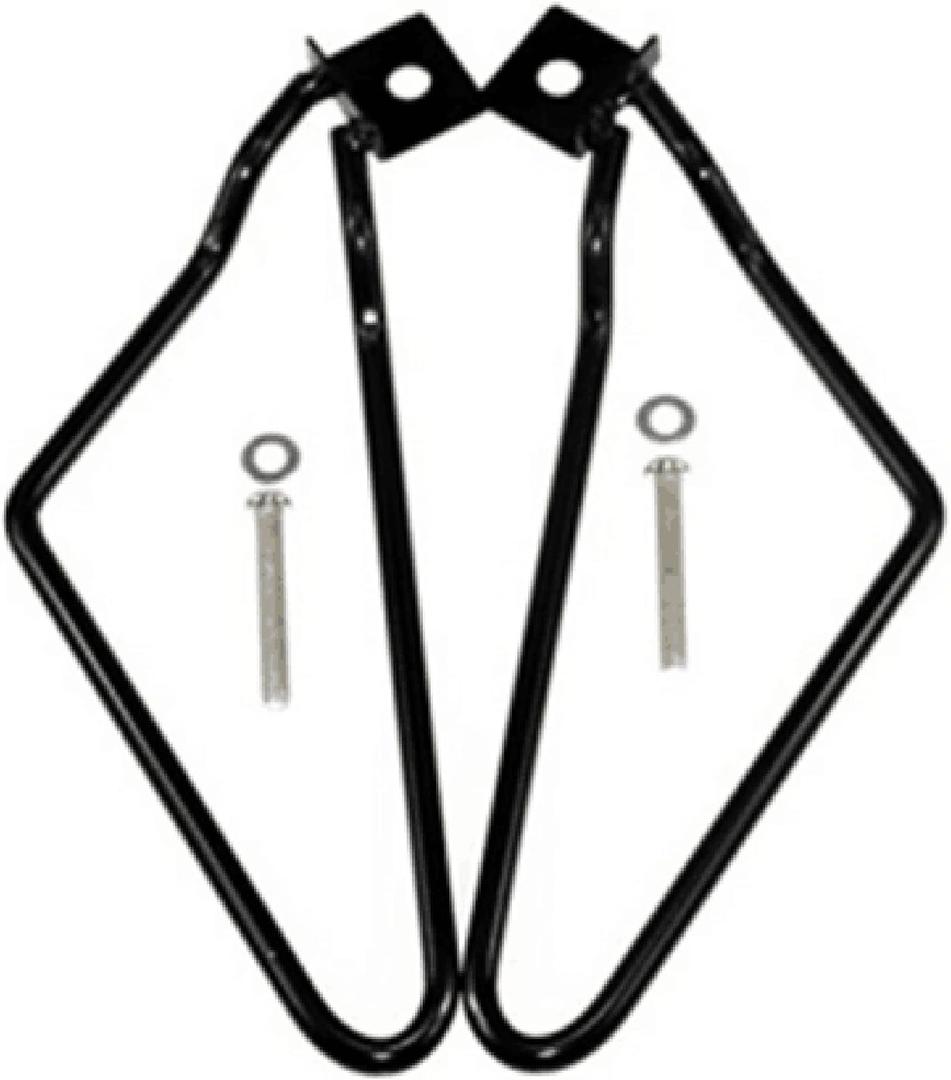 2pcs Motorcycle Saddlebags Brackets Support for Harley 883 Iron XL883N Dyna Fat Bob FXDF (Black)