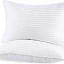 Sherwood Hotel Collection Pillows (2-Pack) - Luxury Down Alternative Soft Sleeping Pillow -250 TC Cotton Cover (Queen)