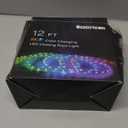 beatineon RGB Strip Lights with IR Remote Control, 12FT RGB LED Outdoor Rope Lights, Waterproof Neon LED Lights Hoilday Preset 500+ Colors for Bedroom Living Room Patio Christmas Decor (12ft)