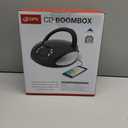 GPX, Inc. Portable Top-Loading CD Boombox with AM/FM Radio and 3.5mm Line in for MP3 Device - Black (Pack of 1)