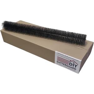 Gutter Brush Guard, Prevents Clogs, Filters Leaves, for 5 Inch Gutters (4.25 Inch - 40 Ft.)