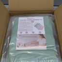 Vegan Leather Waterproof Baby Changing Pad - Wipeable, Extra Thick & Portable & Non-Slip Diaper Mat for Dresser, Crib, Travel | Soft & Safe (Green)