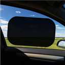 2PCS Car Window Shades, 21"14" Side Window Screens Sun Shade Blocker for Your Child, Universal Glare Shield and UV Rays Protection Car Accessories Cling Window Cover (Black)