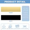 PATIKIL 8"x2" Blank Name Plates, 30 Pack Custom Engraved Name Plate Rectangle Laser Engraving Blanks for Personalized Nameplates Office Door DIY Painting Supplies, Gold, Black
