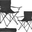 2 Pack Camping Chairs -Lightweight and Supportive Chairs for Adult and Lightweight Individuals - Compact, Durable, and Portable - Ideal for Camping, Hiking, Beach, and Picnics -Carry Bag (Regular)