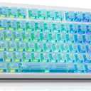 Mechanical Keyboard, Chilkey Slice75 HE Gaming Keyboard Wired, 75% Hall Effect Magnetic Aluminum Keyboard with WS Flux HE Clacky Switch, Rapid Trigger, 8K Polling, Per-Key RGB Custom, PC/Mac Support (Translucent Blue)