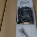 Ohniyou 52 Low Profile Ceiling Fan with Lights, Remote & APP Control Modern Flush Mount Indoor Outdoor Ceiling Fans, Dimmable, Silent DC Motor, Reversible, Black