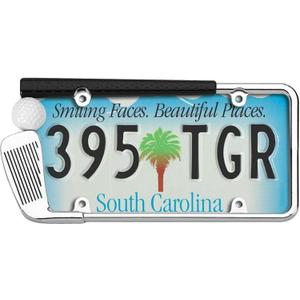 Cruiser Accessories 19509 Golf Club License Plate Frame, Chrome/Painted, Standard