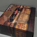 Vinyl Record Player Wireless Turntable with Built-in Speakers and USB Belt-Driven Vintage Phonograph Record Player 3 Speed for Entertainment and Home Decoration (Brown)