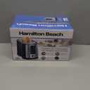 Hamilton Beach 2 Slice Extra Wide Slot Toaster with Bagel & Defrost Settings, Shade Selector with 7 Browning Levels, Toast Boost, Auto Shutoff, Black & Stainless Steel (22633)