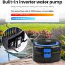 ANBULL 1370GPH Pond Filter Pump, 110V/57W All-in-one Fountain Kit, Variable Frequency Water Pump with 13W UV-C, High Efficiency Filter Water Pump for Outdoor Ponds up to 2113 Gallons