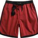 JEMLDL Men's Quick Dry Color Block Athletic Shorts