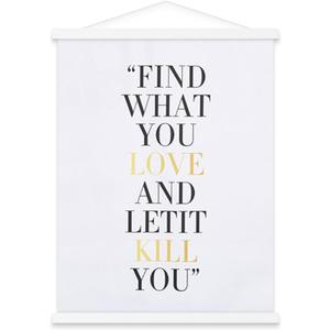 Benjia 36x24 36x48 36x12 Poster Frame, Magnetic Light Wood Wooden Frame Hanger for Photo Picture Canvas Artwork Art Print Wall Hanging (1 Pack, 36", White)