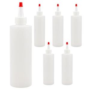Cornucopia Brands 16oz HDPE Plastic Squeeze Bottles w/Yorker Tips (10-Pack), Empty Refillable Bottles for Arts, Crafts & Kitchen (10-Pack)
