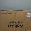 Framed Black and Gold Abstract Wall Art, Modern Luxury Bright Prints Paintings Artwork for Walls, Contemporary Gold Circle Pictures for Living Room Entryway Hallway Dining Bedroom Wall Decor 24x36 In (Lunar Arc)