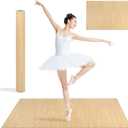 5mm Extra-Thick Marley Dance Floor, Dance Floor Mat, Non-Slip Shock-Absorbing Portable Marley Floors, Ballet Jazz Pop Practice Floor for Home Studio School, Size: Large (4x6ft )