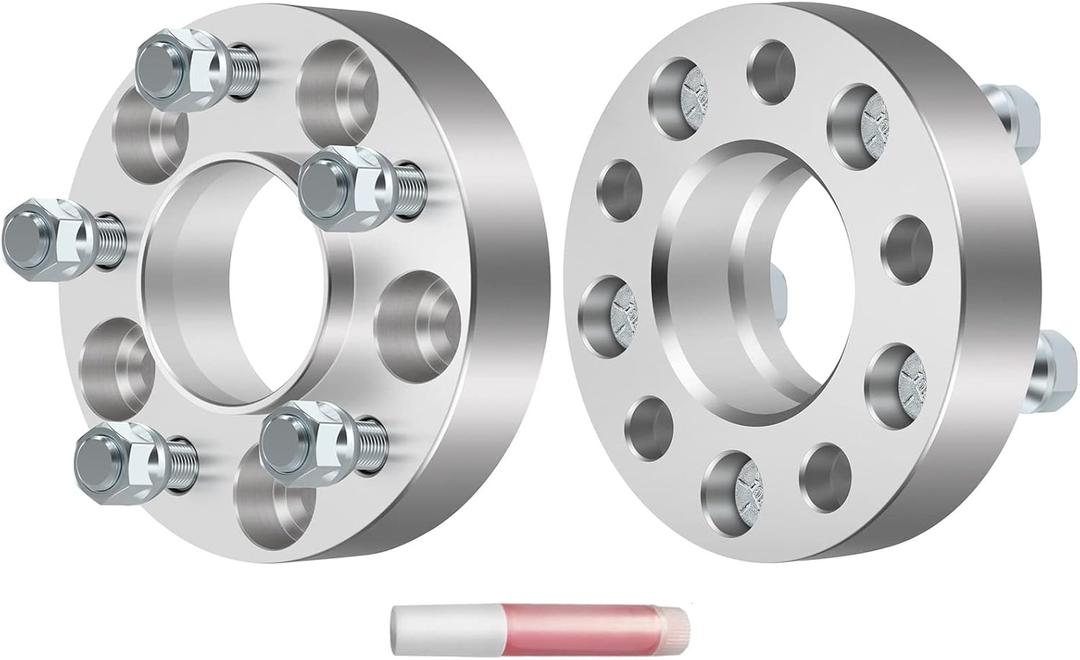 ECCPP 1.25" Wheel Spacers Hubcentric 5x4.5 to 5x4.5 5 Lug Fits for 2007-2011 for Ford Edge 1991-2010 for Ford Explorer 1967-2014 for Ford Mustang 1981-2011 for Ford Ranger-2PCS