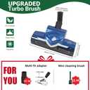 EZ SPARES Universal Vacuum Cleaner Floor Brush Head,Vacuum Cleaner Brush 1 1/4 Inch 32mm,Replacement for Most Vacuum,Hoover Eureka Royal, Rainbow Kenmore,Shop Vac,Christmas Newyear Gift(Blue)