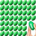 Blulu 50 Pack Mini Football Bulk 2.17" Foam Football Party Favor Small Sports Valentines Stress Ball for Back to School First Year Down Birthday Homecoming Game Party Bag Gift Filler (Green)