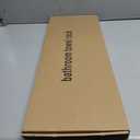 23.2 Inch Bathroom Towel Rack, Foldable Towel Holder with Movable Hooks, Premium Modern Towel Shelf Wall Mount Towel Storage for Bathroom (Matte Black)