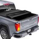 CAPSER Chevy/GMC 6.6FT Soft Quad Fold Tonneau Cover Compatible with 2019-2026 Silverado/Sierra 1500 New Body Style Fleetside 79.4Inch Truck Bed w/o Multi-Flex Tailgate