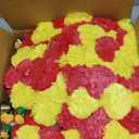 Marubhumi Artificial Marigold Flower Strands Garland for Diwali Decor,5 Feet Long Strands, Garland for Decoration, Diwali Decorations for Home, Christmas Decor Wedding Decor, Yellow & Red - 5 PCS