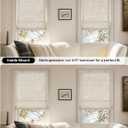 LazBlinds Cordless Bamboo Blinds, Easy Install Roller Shades for Windows, Hook-On Light Filtering Bamboo Shades for Interior Indoor Windows, 27" W x 48" H, Star-Off White