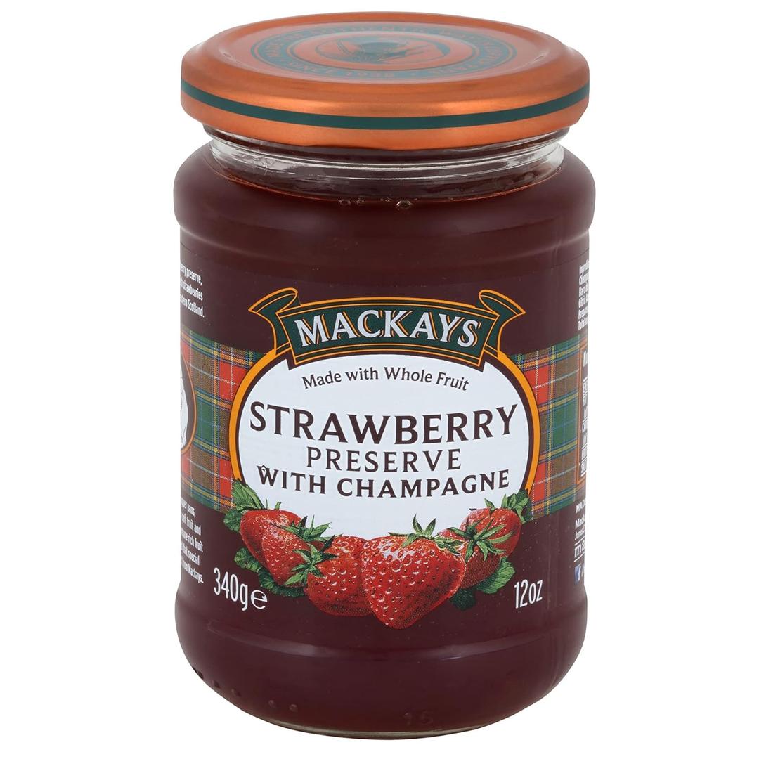 2 x Mackays Strawberry Preserve With Champagne, 12 Ounce