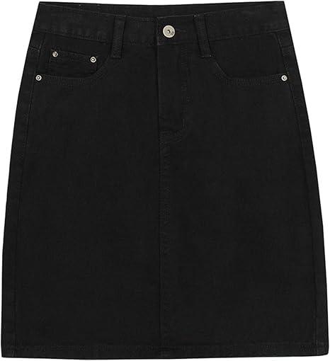 Lexi  Jeans Women's Basic Five-Pocket Rugged Wear Denim Pencil Skirt with Slit 14