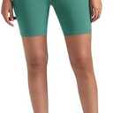 Colorfulkoala Women's High Waisted Biker Shorts with Pockets 6" Inseam Yoga Tummy Control Short.M