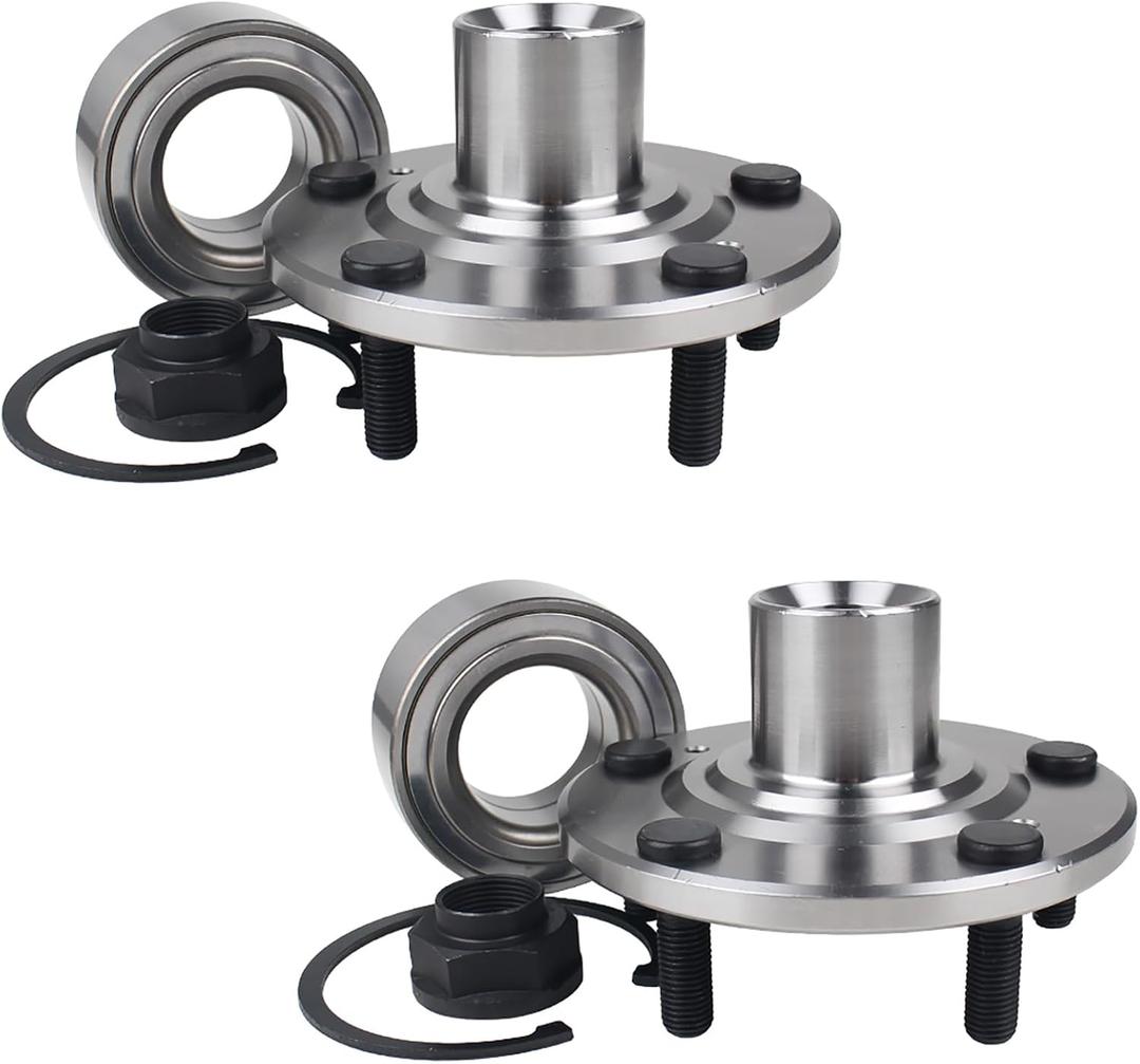 Autoround Pair Front Wheel Bearing and Hub Assembly Compatible with Honda Accord 1998-2002, Acura TL 1999-2003, Acura CL 2001-2003 Non-ABS