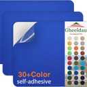 Canvas Repair Patch 911 Inch 3Pcs Waterproof Self-Adhesive Fabric Repair Patch for Tents,Boat Cover,Pop Up Canopy,Patio,Bags,Car Seats,Sofas,Furniture Cover(Royal Blue)