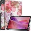 Gylint Case for Lenovo Tab One 8.7'' / Tab K9, Folding Folio Ultra-Thin PU Leather Stand Case Cover with Auto Wake/ Sleep for Lenovo Tab K9 8.7 Inch Flower