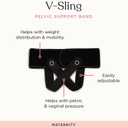 Belly Bandit V-Sling Pelvic Support Band - Adjustable Maternity Belly Band - Pregnancy Support Belt for Pelvic Pain, Vulvar Varicosities, SPD, Prolapse - Maternity Belt for Pregnant Women, L-2XL