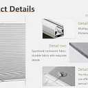 FRANK GOODMAN Tension Holding Top Down Bottom Up Cellular Shades, Room Darkening Blackout Top Down Bottom Up Cellular Shades, Energy-Saving Honeycomb Blind, Noise Reduction Honeycomb Blind 81x122cm